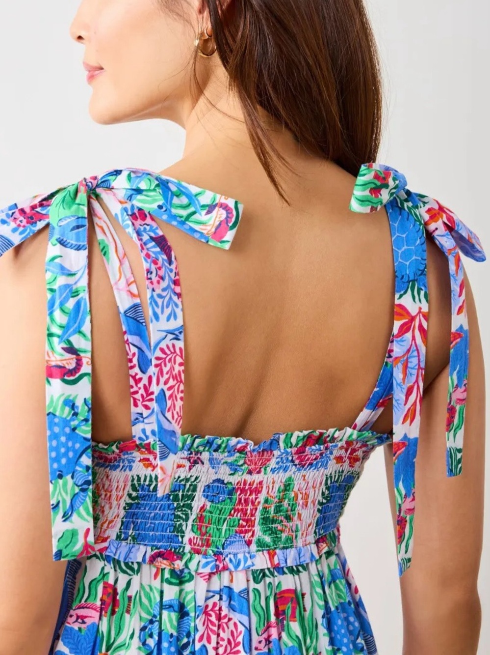 NWT Printfresh Stained Glass Sea Siren Maxi Dress Size 2X - Picture 4 of 16